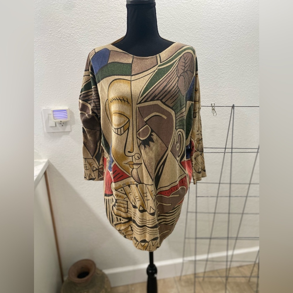 Ella Zhu‎ Sweater Sweatshirt Women’s One Size “Picasso”